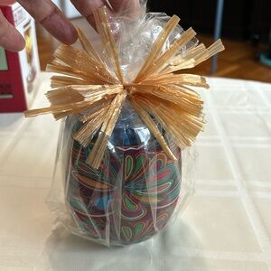 Wine-a-Rita glass with neoprene huggie and strawberry mango mix